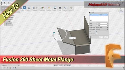 fusion sheet metal|fusion 360 flange sheet metal.